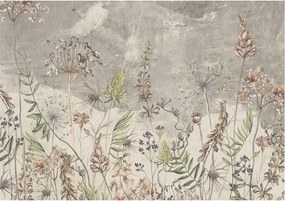 Flizelin tapéta Divatos 3D fali ragasztó Mezei növények 312x219 ragasztó