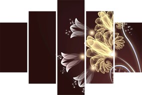 Kép - fényes virágok (150x105 cm)