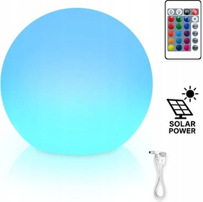 Led Kerti LĂĄmpa Rgb napelemes gömb 30cm földbe szĂșrhatĂł tejfehĂ©r