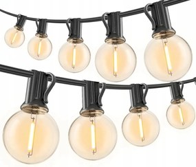 Napelemes fényfüzér kerti lámpa 30.5m 50+2 db napelemes Led izzó