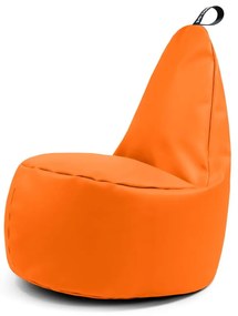 Narancssárga bőrutánzat babzsákfotel Lull L – So Soft?