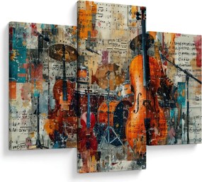 Kép - Hangszerek (90x60 cm)
