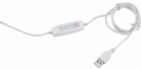 Extol - LED Dimmelhető asztali lámpa nagyítóval LED/8W/5V 2900/4500/7500K fehér