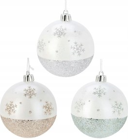 Karácsonyfadísz Színes Díszgömbök 8cm Szett Ünnepi Karácsonyfa Dísz