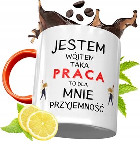 Narancssárga Bögre Ajándék Bácsinak fényképes nyomattal