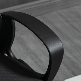 Vinsetto Magas Hátú Állítható Irodai Szék 59W x 65D x 124H cm 360° Forgatható Lélegző Fekete Háló | Aosom