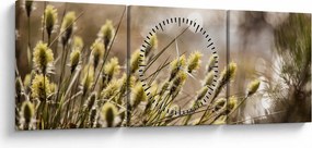 Kép - Zöld növényzet (órával) (90x30 cm)