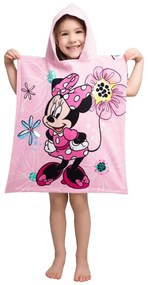 Rózsaszín frottír gyerek fürdőköpeny Minnie – Jerry Fabrics