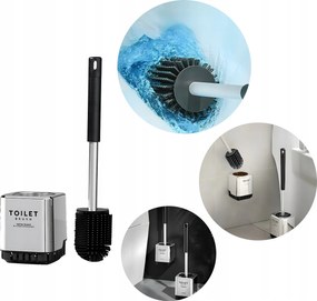 Prémium Wc Kefe Wc-hez Flexibilis Szögletes Króm Loft