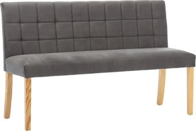 vidaXL szürke bársony pad 140 cm