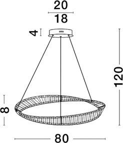 Függeszték Arany AURELIA NOVA LUCE 9333062