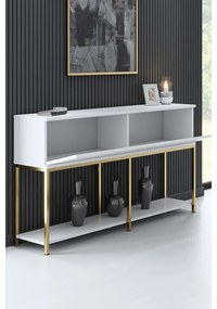Konzolasztal Lord - White, Gold