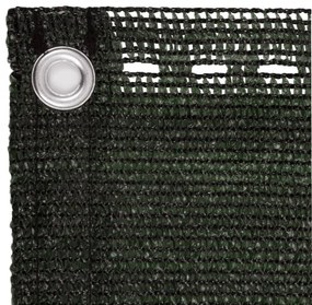 sötétzöld HDPE erkélytakaró 90 x 400 cm