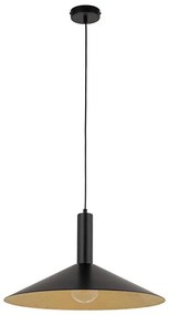 Csillár zsinóron CAPRI 1xE27/15W/230V átm. 50 cm fekete/arany