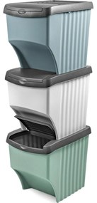 Rakodható hulladékgyűjtő 3 x 21 l