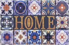 Vastag színes lábtörlő ,gumis bejárati szőnyeg 3D mintával 45x70cm