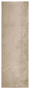 HUARTE homokszínű rövid szálú puha és mosható szőnyeg 80x250 cm
