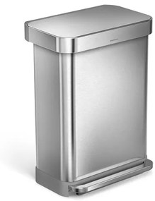 Simplehuman Pedal bin szemétkosár szabadon álló 55 l szálcsiszolt rozsdamentes acél matt SHCW2023
