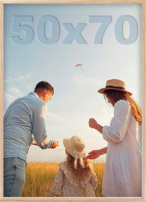 Képkeret 50x70 Fa B2 Nagy fotó keret fotó poszter lógó Mdf