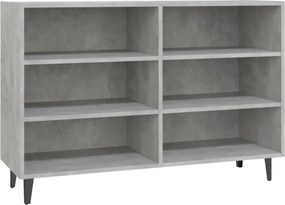 vidaXL betonszürke szerelt fa tálalószekrény 103,5 x 35 x 70 cm