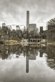 Poszter 30x45cm Alsó-Manhattan panoráma a Central Parkból 2, Assaf Frank