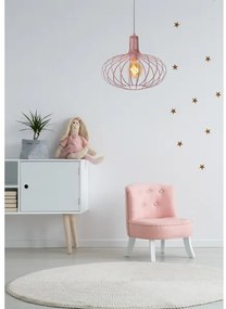 Lucide 78393/38/66 - Csillár zsinóron MERLINA 1xE27/60W/230V rózsaszín