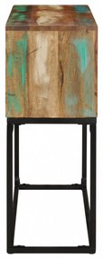 tömör újrahasznosított fa tálalóasztal 120 x 30 x 75 cm