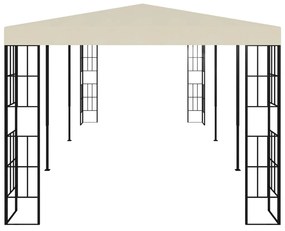 Krémszínű pavilon 3 x 6 m