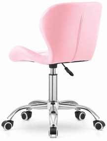 Dolgozószobai szett íróasztal TAYLOR SONOMA 100x50 cm + irodai szék AVOLA ökobőr rózsaszín