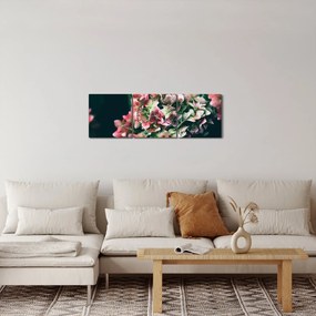 Kép - Hortenzia részlete (órával) (90x30 cm)