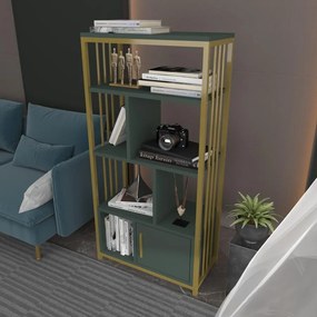 könyvespolc Valero - Green, Gold