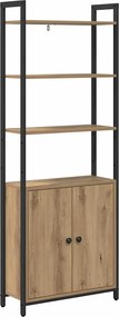 vidaXL Könyvespolc Artisan tölgy 60 x 24 x 161 cm Faanyag