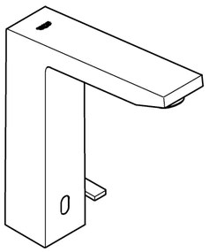 GROHE 36440000 - Infravörös elektronikus mosdócsaptelep EUROCUBE E DN 15, króm