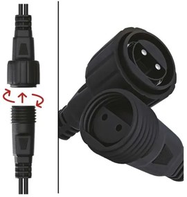 LED Karácsonyi kültéri lánc 160xLED/2x1,5m IP44 hideg fehér