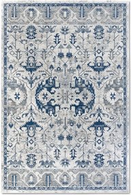 Hagyományos szőnyeg nappaliba 120x170cm,klasszikus kék-krém mintás