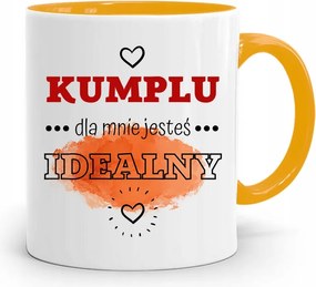 Sárga Bögre Barátomnak Nekem Tökéletes, fényképes nyomattal