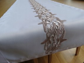 Mg Futófelületvédő fehér Sati gipiura Bézs 40x200 varrott