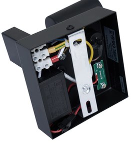 Modern fekete dönthető fali lámpa USB-C csatlakozóval - Rex