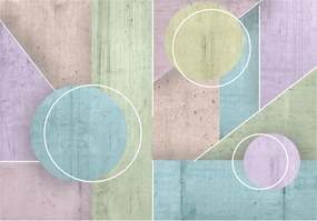 Fotótapéta Geometria figurák körök Háromszögek vonalak modern loft 416x290 +ragasztó