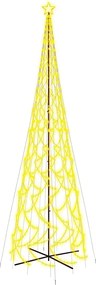 vidaXL kúp alakú karácsonyfa 3000 meleg fehér LED-del 230 x 800 cm