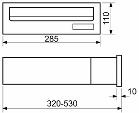 Rozsdamentes acél postafiók BK.38.R.N