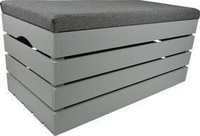 Nagy Puff Fa Ülőfelület Anyag Láda