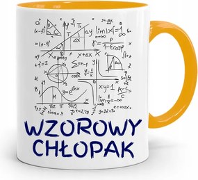 Sárga Bögre Ajándék Példaértékű Fiúnak, fényképes nyomattal