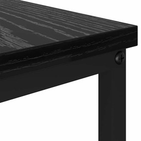 Dohányzóasztal with Drawer Musta tammi 100 x 51 x 45 cm Faanyag