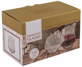 Diamant pohárkészlet, 330 ml, 2 darabos