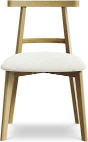 Krémszínű tömörfa étkezőszék Ohelo – Makamii