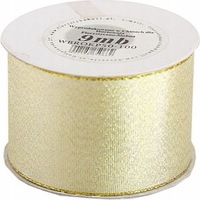 Merev csíkos csillámos szalag, 50mmx9mb, Arany/ezüst választható