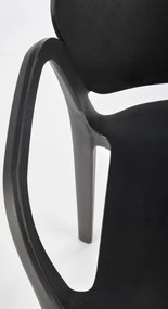 K-491 karfás kerti szék fekete