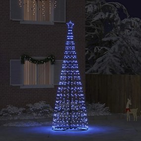 LED Karácsonyi Fenyő 800 LED-del állvánnyal Kék 400 cm Vas