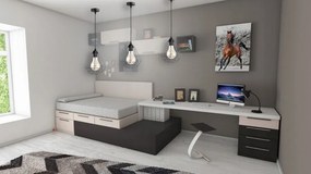 Glimex Diamond drót búrás állítható függőlámpa fekete 1x E27